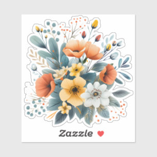 Muttertags-Boho-Blumen Clipart-61983 Aufkleber