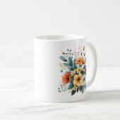 Muttertags-Boho-Blumen Clipart-61983 Kaffeetasse (VorderseiteRechts)
