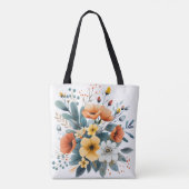Muttertags-Boho-Blumen Clipart-61983 Tasche (Rückseite)