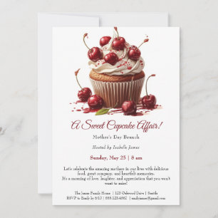 Muttertags-Brunch-Einladung – Cupcakes-Affäre Einladung