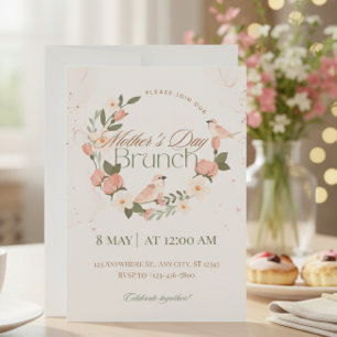 Muttertags-Brunch-Einladung – Elegantes Design Einladung