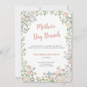 Muttertags-Brunch-Einladung Floral Einladung