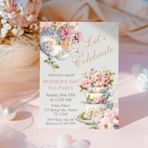 Muttertags-Brunch-Teeparty-Blumen