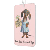 Muttertags-Dachshund Autolufterfrischer (Links)