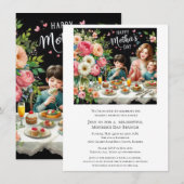 Muttertags-Familienbrunch Einladung (Vorne/Hinten)