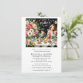 Muttertags-Familienbrunch Einladung (Stehend Vorderseite)