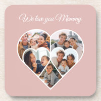 Muttertags-Fotocollage Herz Familienbild