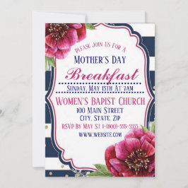 Muttertags Frühstück Einladung Flachkarte