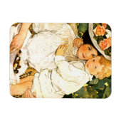 Muttertags-Geschenk mit Vintage-Kunst Magnet (Horizontal)
