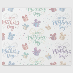 Muttertags-Geschenkpapier - Glückliches Muttertags Geschenkpapier