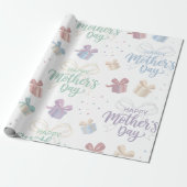 Muttertags-Geschenkpapier - Glückliches Muttertags Geschenkpapier (Ungerollt)