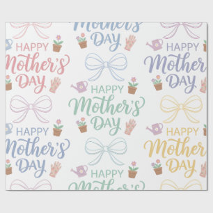Muttertags-Geschenkpapier - Glückliches Muttertags Geschenkpapier