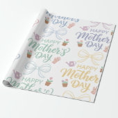 Muttertags-Geschenkpapier - Glückliches Muttertags Geschenkpapier (Ungerollt)
