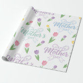 Muttertags-Geschenkpapier - Glückliches Muttertags Geschenkpapier (Ungerollt)