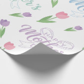Muttertags-Geschenkpapier - Glückliches Muttertags Geschenkpapier (Ecke)
