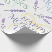 Muttertags-Geschenkpapier - Glückliches Muttertags Geschenkpapier (Ecke)