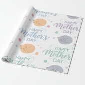 Muttertags-Geschenkpapier - Glückliches Muttertags Geschenkpapier (Ungerollt)