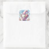 Muttertags-Gnom-Liebe Quadratischer Aufkleber (Tasche)