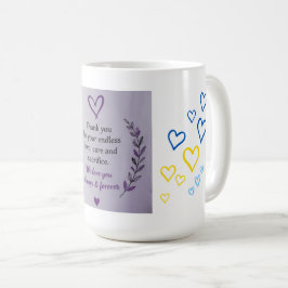 Muttertags-Herzmuster-Tasse Kaffeetasse