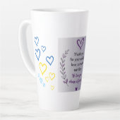 Muttertags-Herzmuster-Tasse Milchtasse (Linke Ecke)