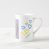 Muttertags-Herzmuster-Tasse Porzellantasse (Rechts)