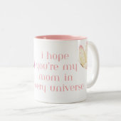Muttertags-Kaffeetasse mit Zitat Zweifarbige Tasse (VorderseiteRechts)