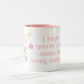 Muttertags-Kaffeetasse mit Zitat Zweifarbige Tasse (Mittel)
