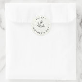 Muttertags-Klassiker-Rundaufkleber Runder Aufkleber (Tasche)