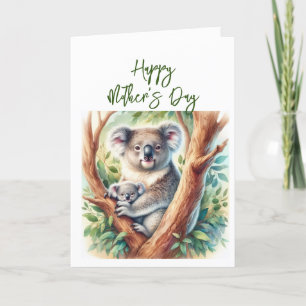 Muttertags-Koala-Grußkarte Dankeskarte