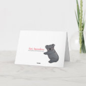 Muttertags-Koala Karte (Rückseite)
