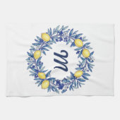Muttertags-Lemonen-Handtuch mit Initiale Geschirrtuch (Horizontal)