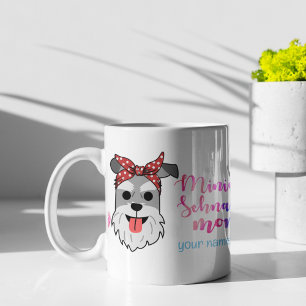 Muttertags Miniaturschnauzer Haustier Hund Mama Kaffeetasse