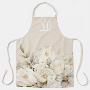 Muttertags-Monogramm Blumen benutzerdefinierte Sch Schürze