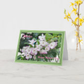 Muttertags-Orchideen Karte (Gelbe Blume)