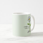 Muttertags-Religiöse Grüne Margerite Kaffeetasse (VorderseiteRechts)