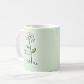 Muttertags-Religiöse Grüne Margerite Kaffeetasse (Vorderseite Links)