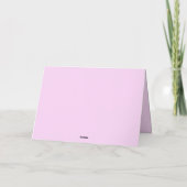 Muttertags-Schöner-Rosa-Wildblumenstrauß Feiertagskarte (Rückseite)