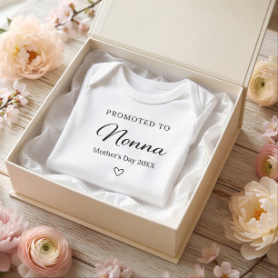 Muttertags Schwangerschafts-Offenbarungs-Geschenk Baby Strampler