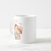 Muttertags Tasse Mama & Tochter Liebe Kunst (Vorderseite Links)