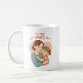 Muttertags Tasse Mama & Tochter Liebe Kunst