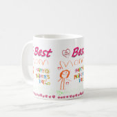 Muttertags-Tassen Kaffeetasse (Vorderseite Links)