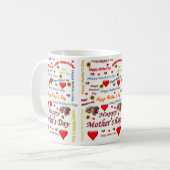Muttertags-Tassen Kaffeetasse (Vorderseite Links)