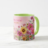 Muttertags-Tassentext "MOM" "Seit 1972" Tasse (VorderseiteRechts)