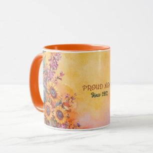 Muttertags-Tassentext "MOM" "Seit 1972" Tasse