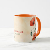 Muttertags-Tassentext "MUTTER" "Seit 1972" Tasse (VorderseiteRechts)