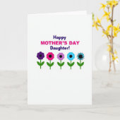Muttertags-Tochter-Einfache Karte (Gelbe Blume)