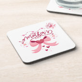 Muttertags-Trend-Designed Aprons Getränkeuntersetzer (Linke Seite)