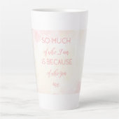 Muttertags-Zitat Latte-Kaffeetasse Milchtasse (Vorderseite)