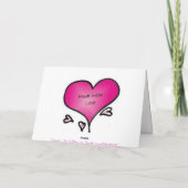 Muttertags Zuhause ist das Herz Karte (Rückseite)