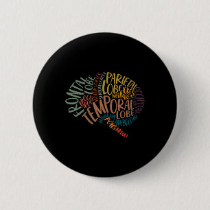 Muttertagsanatomie des Gehirns Nurse Gehirn Anatom Button